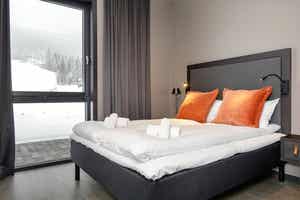 Hemsedal Skisenter – VALLE FAMILY SUITES 1106 SKI VIEW – 3 soveværelser, 6 senge, 75m2 – SkiStar Lodge Hemsedal Valle Family